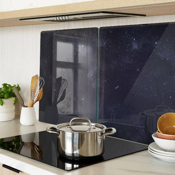 Schneidebrett glas Kosmisches Universum mit Sternen