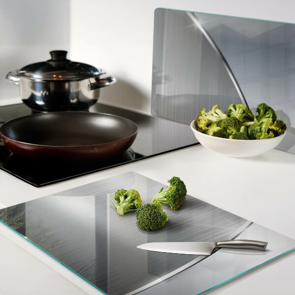 Schneidebrett glas Metallischer Glanz mit Reflexionen