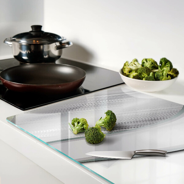 Glas schneidebrett Abstraktes Wellenmuster