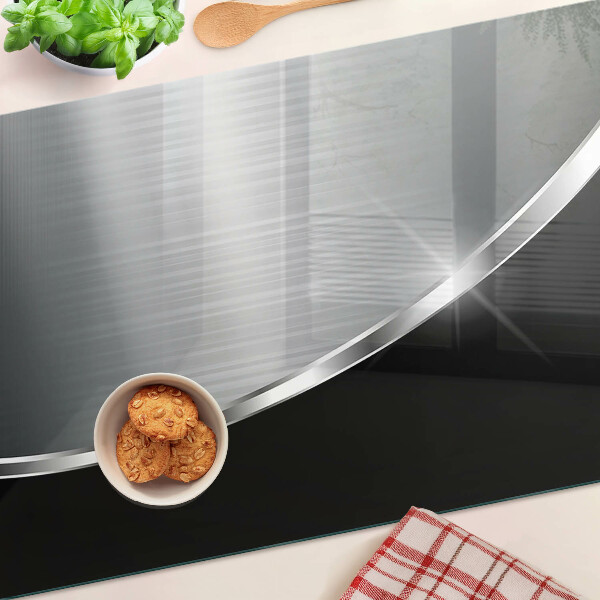 Glas schneidebrett Metallischer Glanz mit Reflexionen