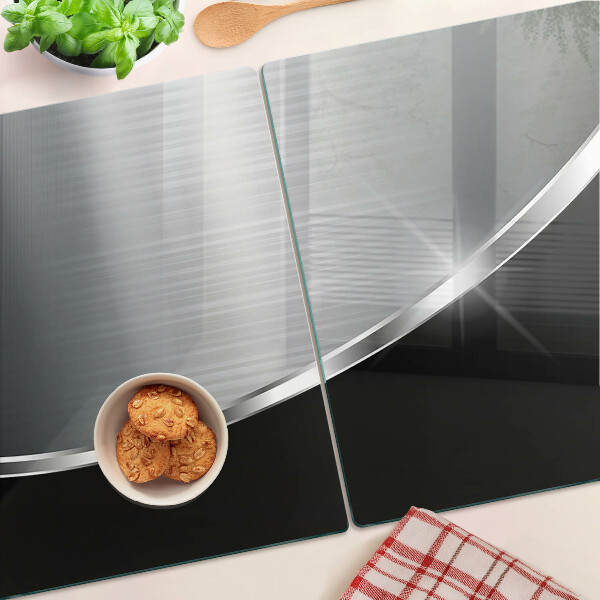 Glas schneidebrett Metallischer Glanz mit Reflexionen