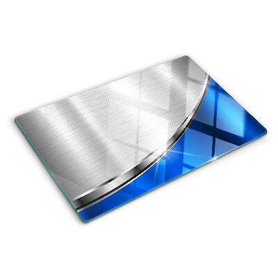 Metallisches Muster mit blauen Akzenten