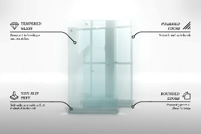 Glasbrett in transparenter Ausführung mit doppelter Stärke