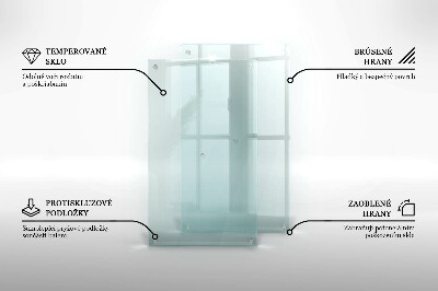 Glasbrett in transparenter Ausführung mit doppelter Stärke