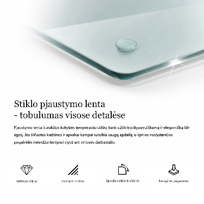 Glasbrett transparent podwójna