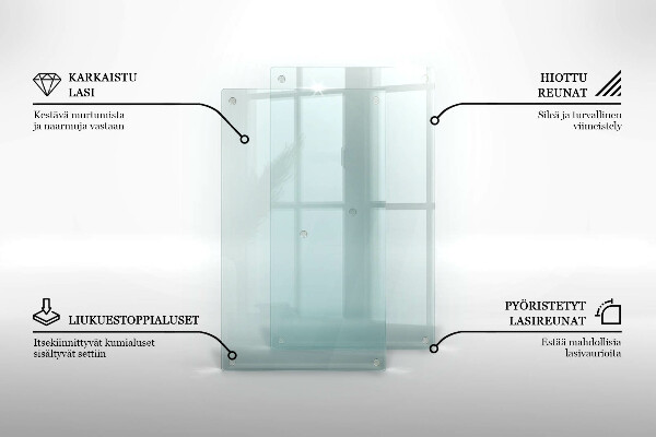 Glasbrett transparent podwójna