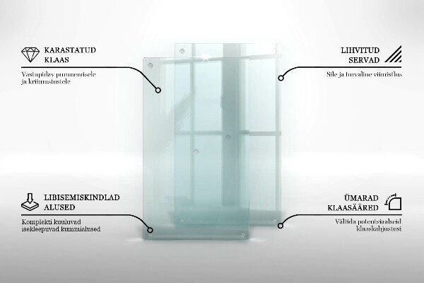 Glasbrett transparent podwójna