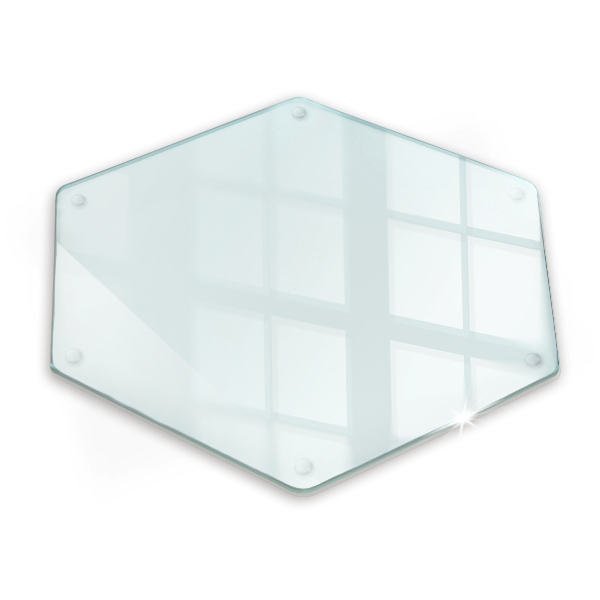 Schneidebrett aus glas Transparent