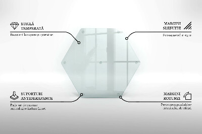 Schneidebrett aus glas Transparent
