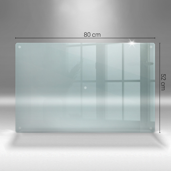 Glasschneidebrett Rechteckig transparent