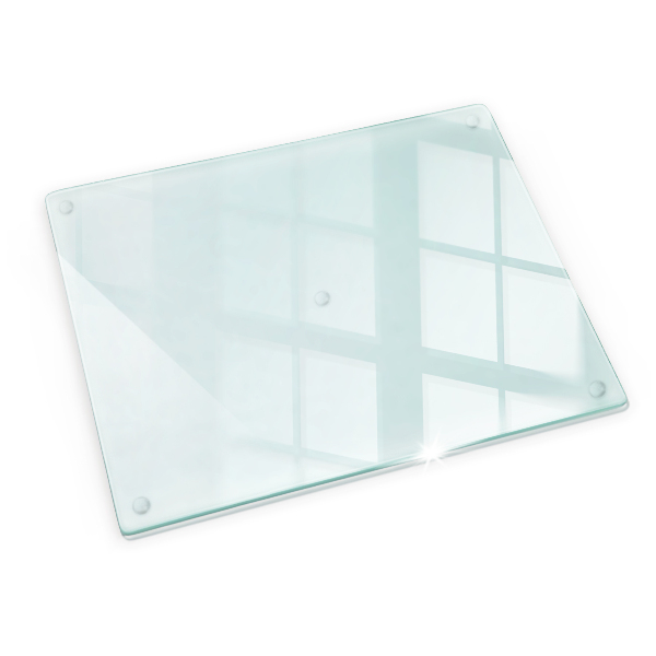 Glasschneidebrett Rechteckig transparent