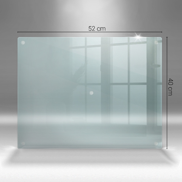 Glasschneidebrett Rechteckig transparent
