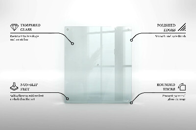 Glasschneidebrett rechteckig transparent prostokątna