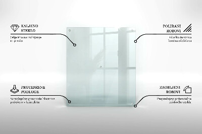 Glasschneidebrett Rechteckig transparent