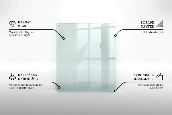 Glasschneidebrett rechteckig transparent prostokątna