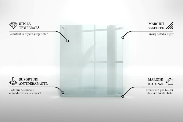 Glasschneidebrett rechteckig transparent prostokątna