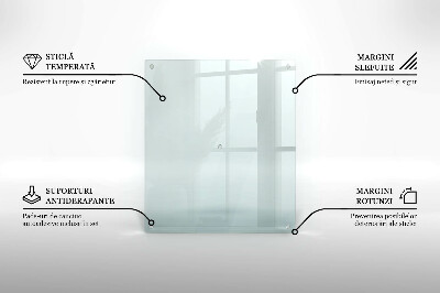 Glasschneidebrett rechteckig transparent prostokątna