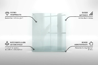 Glasschneidebrett rechteckig transparent prostokątna