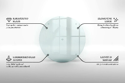 Schneidebrett glas groß Transparent rund