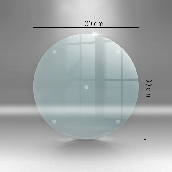 Schneidebrett glas groß Transparent rund