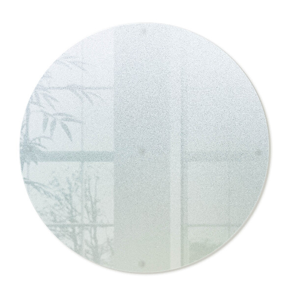 Schneidebrett Glas rund und halbtransparent