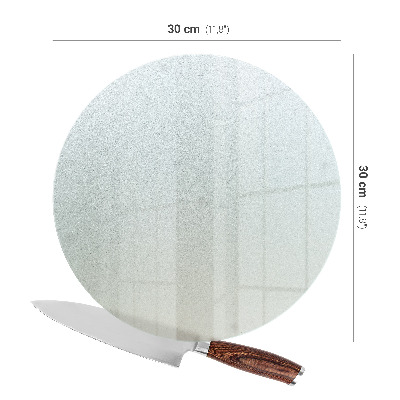Schneidebrett glas Rund halbtransparent