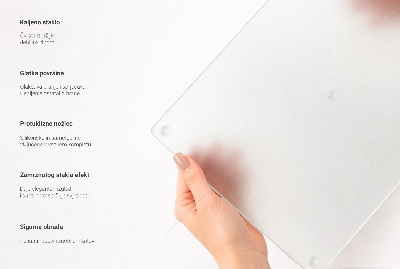 Schneidebrett Glas mit doppelt halbtransparentem Design
