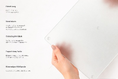 Schneidebrett Glas mit doppelt halbtransparentem Design