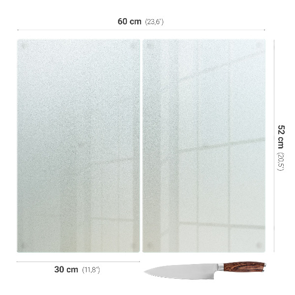 Schneidebrett glas Doppelt halbtransparent