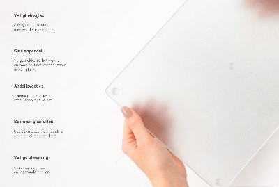 Schneidebrett Glas mit doppelt halbtransparentem Design