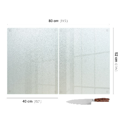 Schneidebrett glas Doppelt halbtransparent