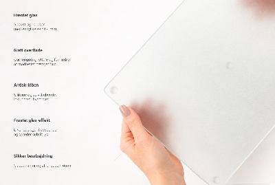 Schneidebrett Glas mit doppelt halbtransparentem Design