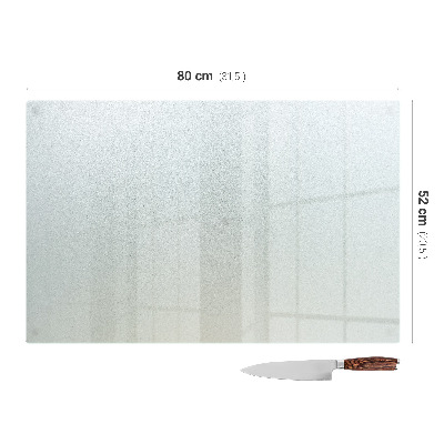 Schneidebrett glas Rechteckig halbtransparent