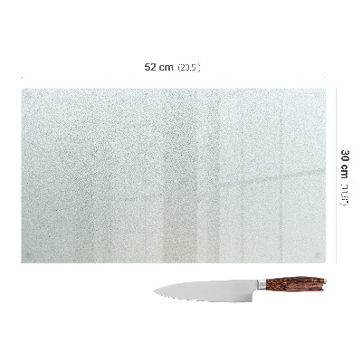 Schneidebrett glas Rechteckig halbtransparent