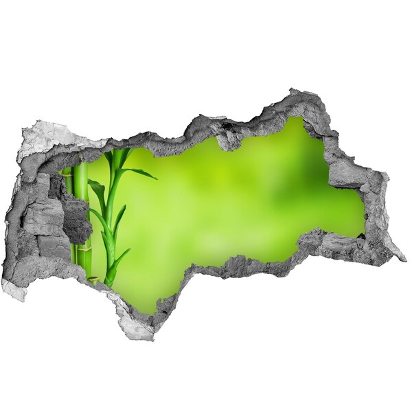 Wandbilder 3D Mauerdurchbruch Eine grüne Oase hinter der Mauer