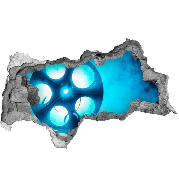 Wandbilder 3D Mauerdurchbruch Kino in Aktion