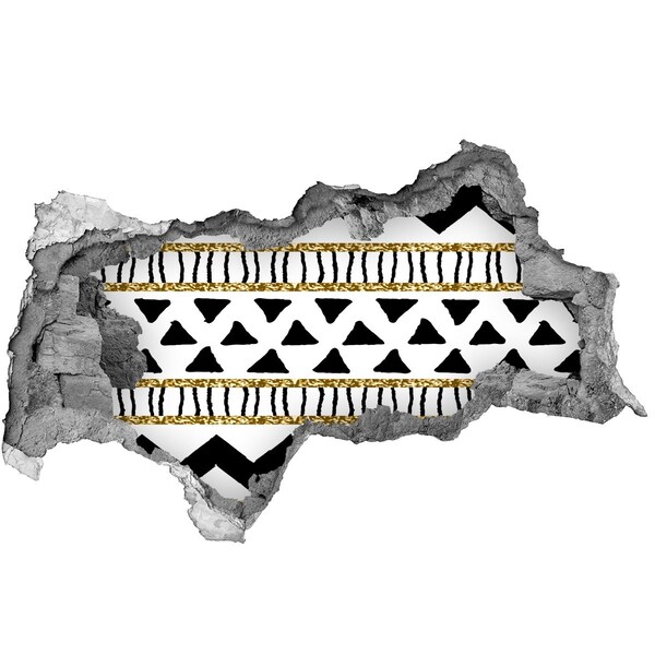 Mauerdurchbruch Aufkleber Stilisiertes Loch in der Wand