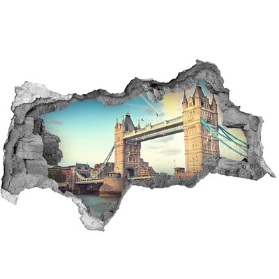 3D Wandtattoos Mauerdurchbruch Tower Bridge in London