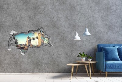 3D Wandtattoos Mauerdurchbruch Tower Bridge in London