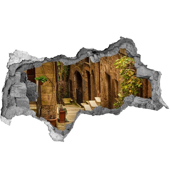 Wandtattoos Mauerdurchbruch Eine charmante Straße in der Stadt