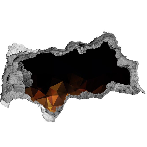Mauerdurchbruch Aufkleber Das Innere des Vulkans