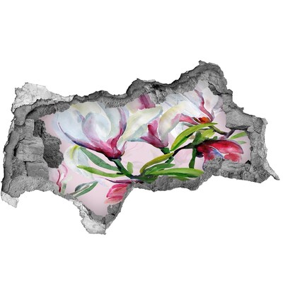 Wandbilder 3D Mauerdurchbruch Ein Blumenparadies hinter der Mauer