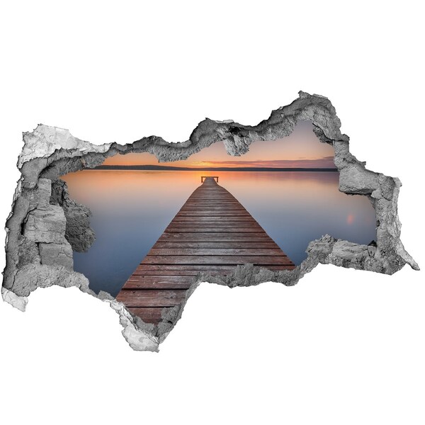 Wandtattoos Mauerdurchbruch Sonnenuntergang über dem See