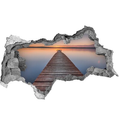 Wandtattoos Mauerdurchbruch Sonnenuntergang über dem See