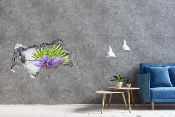 3D Wandtattoos Mauerdurchbruch Blumenloch in der Wand