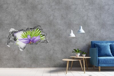 3D Wandtattoos Mauerdurchbruch Blumenloch in der Wand