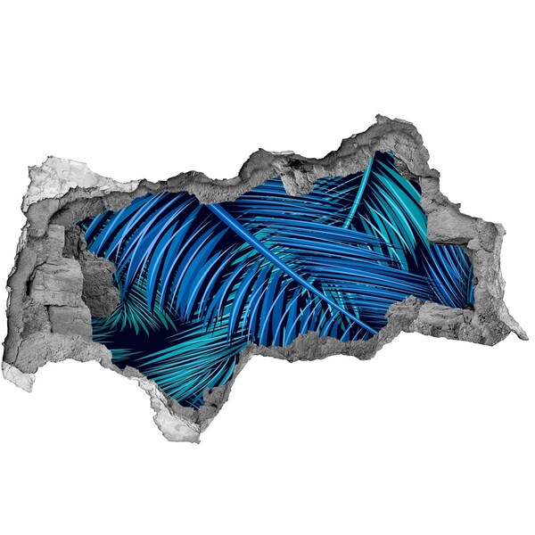 3D Wandtattoos Mauerdurchbruch Tropische Oase mit Palmen