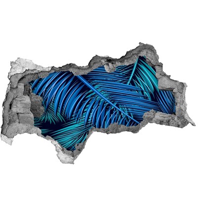 3D Wandtattoos Mauerdurchbruch Tropische Oase mit Palmen
