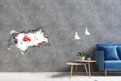 3D Wandtattoos Mauerdurchbruch Blumenloch in der Wand