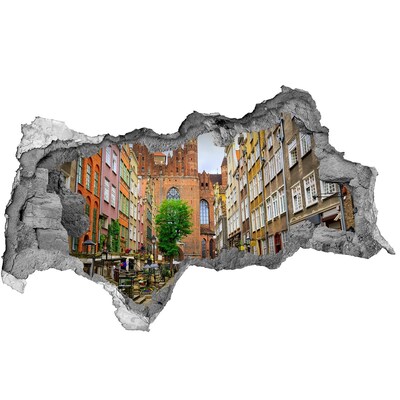 Wandtattoos Mauerdurchbruch Blick auf Danzig